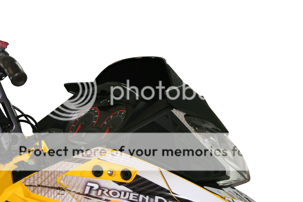 2013+ Ski Doo SUMMIT T3 Snowmobile Windshield _ MATTE BLACK XM XS